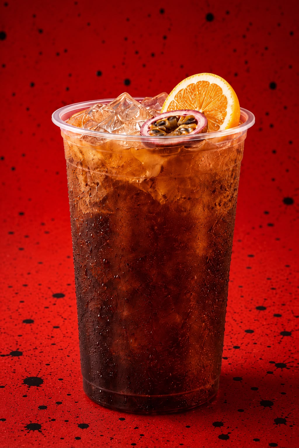 Iced Lemon and Passion Fruit Tea